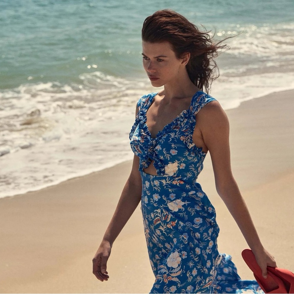Doen Amoretta Floral Silk Dress